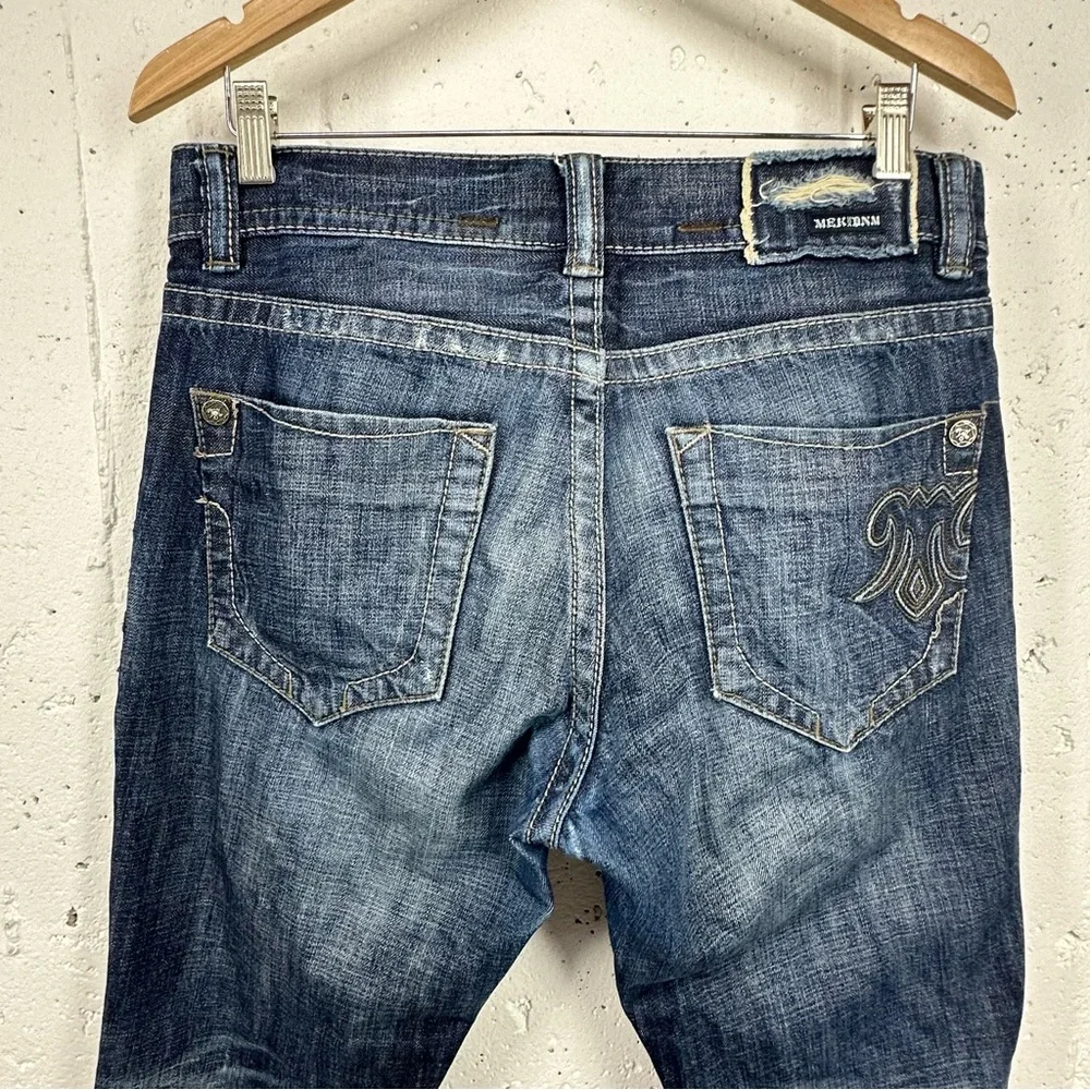 MEK Y2K Men’s size 31 x 29.5” Washington Slim Straight Distressed Jeans